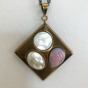 Vintage Stones Statement Pendant
